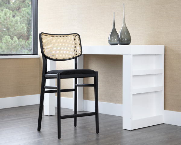 ANNEX COUNTER STOOL - ABBINGTON BLACK / NATURAL