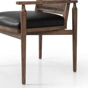 Xavier Dining Armchair in Black