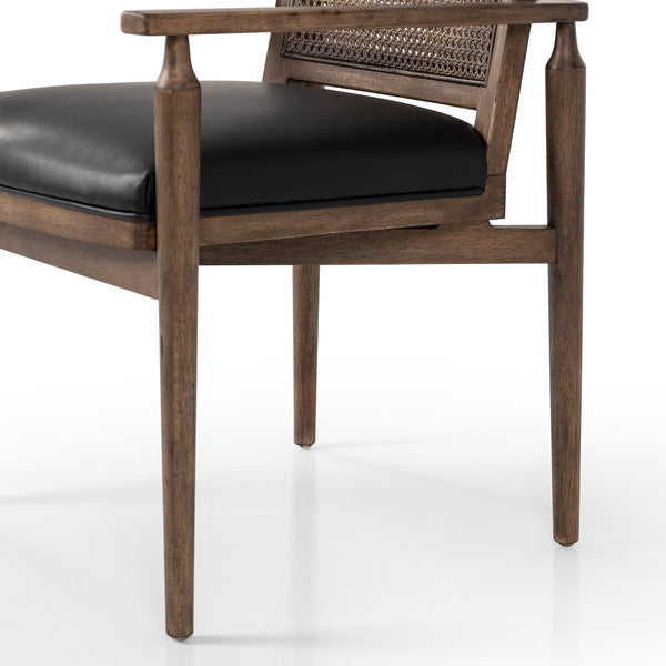 Xavier Dining Armchair in Black