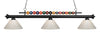 Shark 3 Light Billiard Light in Matte Black Finish