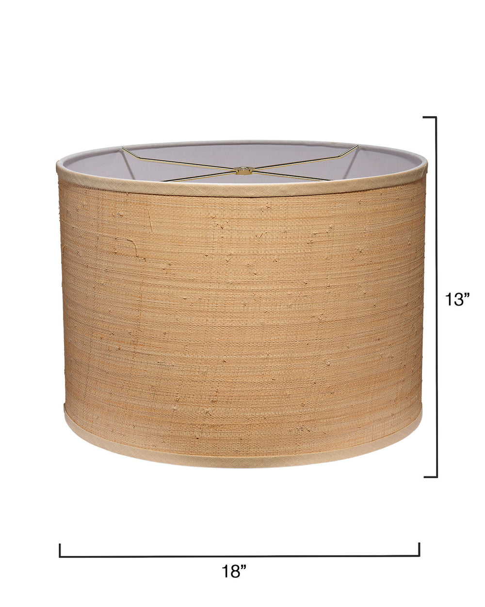 Drum Raffia Shade, Large