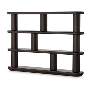 Luciana Bookcase - Ebony Oak Veneer
