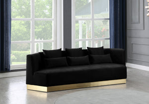 Dianna Sofa In Black Velvet