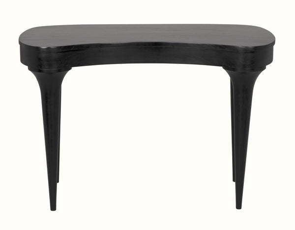 Rennie Mahogany Desk in Hand-Rubbed Black Finish