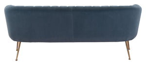 Deco Sofa Gray & Gold