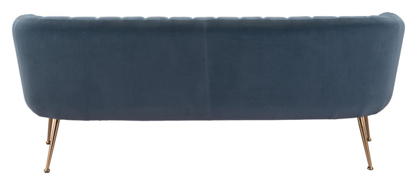 Deco Sofa Gray & Gold