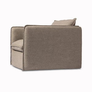 Andre Outdoor Swivel Chair in Alessi Fawn