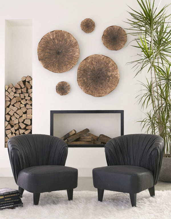 Lotus Wall Art, Copper/Black, Large