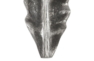Petiole Wall Leaf, Silver, Small, Version B