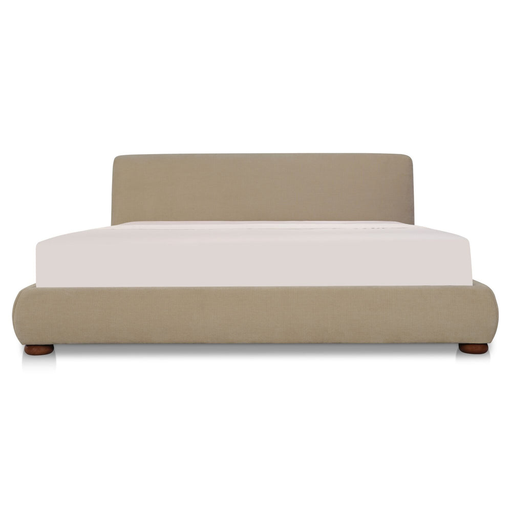 Moe's Beau King Storage Bed in Warm Beige
