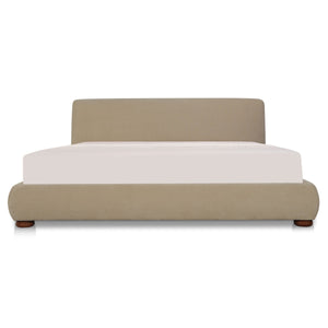 Moe's Beau King Storage Bed in Warm Beige