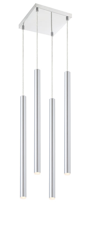 Forest 4 Light Island/Billiard in Chrome Finish