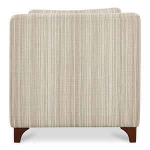 Moe's Hewitt Accent Chair in Beige Stripe