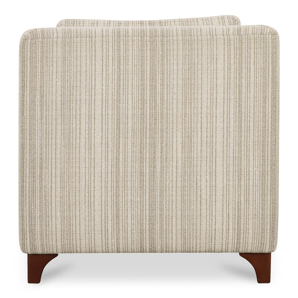 Moe's Hewitt Accent Chair in Beige Stripe