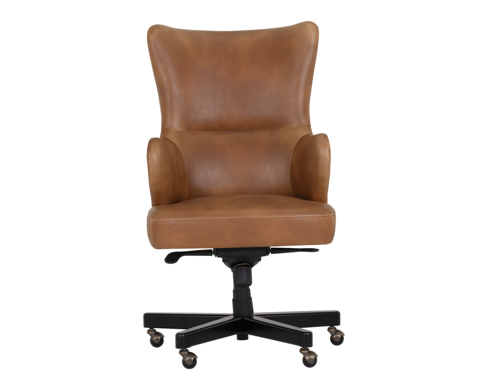 HUBERT OFFICE CHAIR - TOBACCO TAN