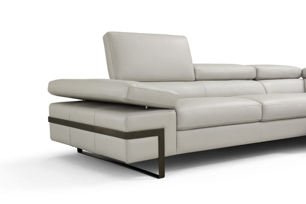 I867 Left Hand Facing Chaise in Light Grey
