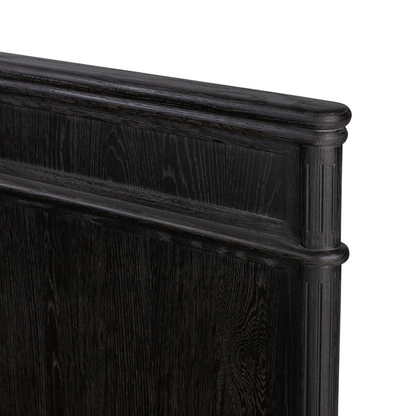 Toulouse Bed In Distressed Black In King