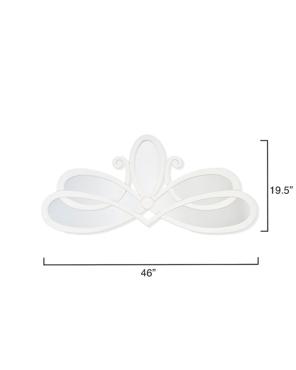 Scroll Mirror, White