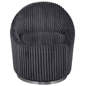 Crue Gray Fabric Swivel Chair