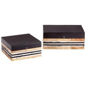 Small Avondale Container in Natural and Black