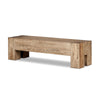 Abaso Accent Bench in Rustic Wormwood Oak