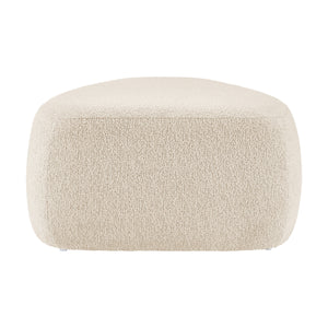 Carlese Boucle Big Ottoman, Palladian Beige