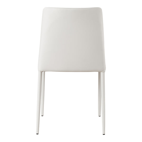 Nora Dining Chair Set in White Vegan Leather