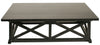 Sutton Mahogany Coffee Table in Hand-Rubbed Black