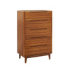 Currant Five Drawer High Chest, Amber