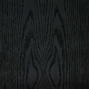 Hayward Cabinet In Black Oak-Black Aluminum-Black Iron