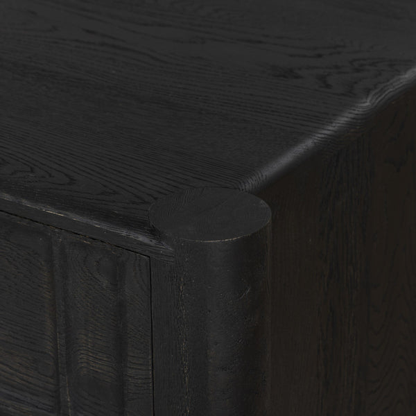 Ezri Desk - Carved Black Oak