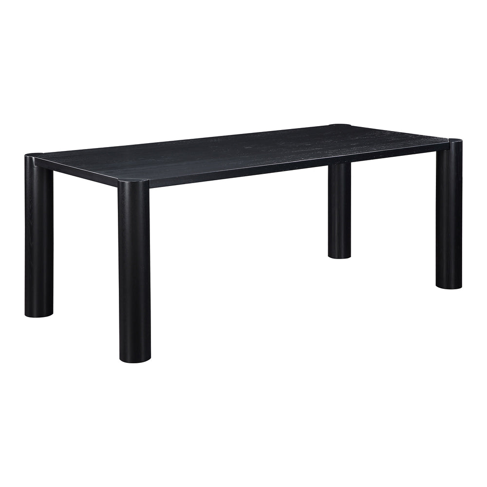 Post Blackened Oak Dining Table
