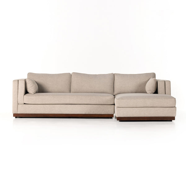 Lawrence 2-Piece Sectional W/ Chaise - Nova Taupe