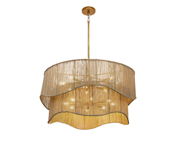 RHINE CHANDELIER - NATURAL JUTE