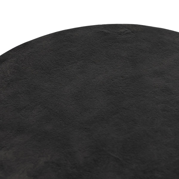 Sante End Table In Raw Black