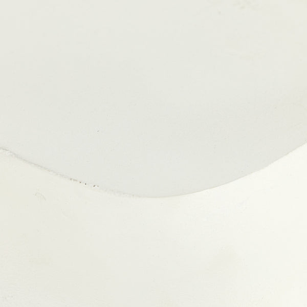 Basil Outdoor Square Drink Table In Mat Wht
