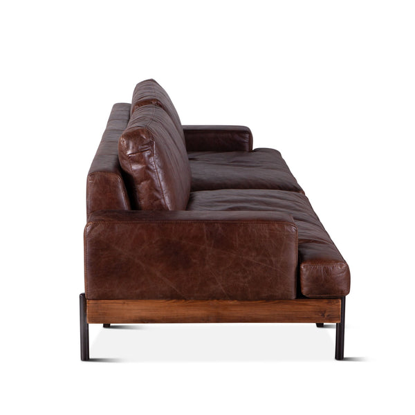 Portofino Leather Sofa Geisha Brown
