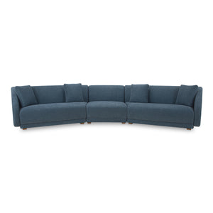 Fraser 3 Piece Modular Sectional in Deep Blue