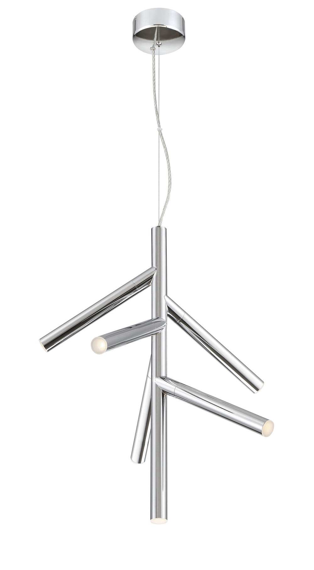 Forest 6 Light Pendant in Chrome Finish