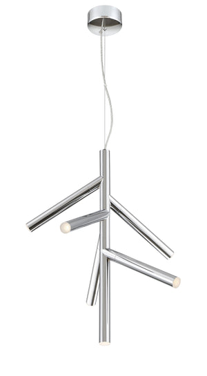 Forest 6 Light Pendant in Chrome Finish