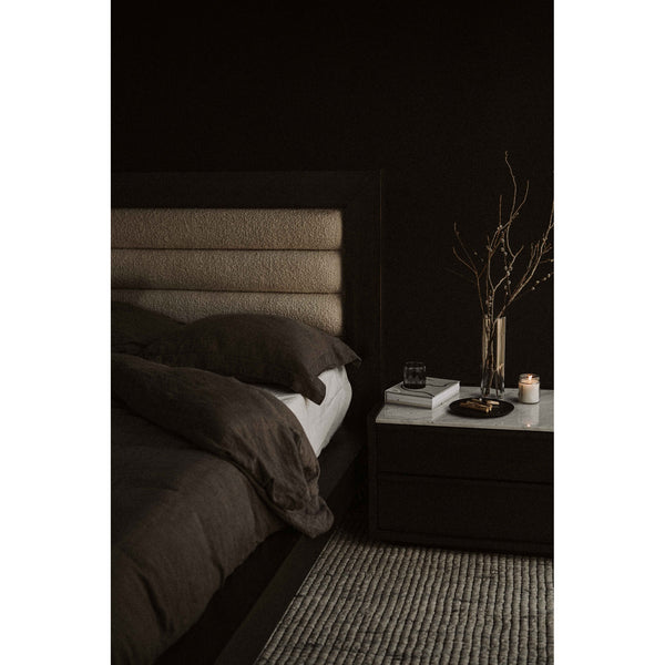 Moe's Ashcroft King Bed with Padded Headboard