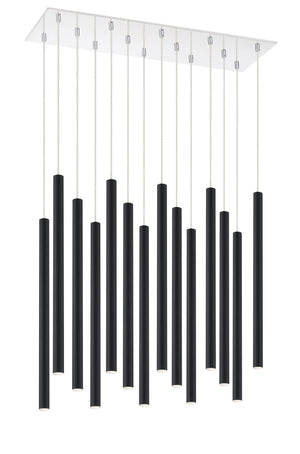Forest 14 Light Island/Billiard in Chrome Finish