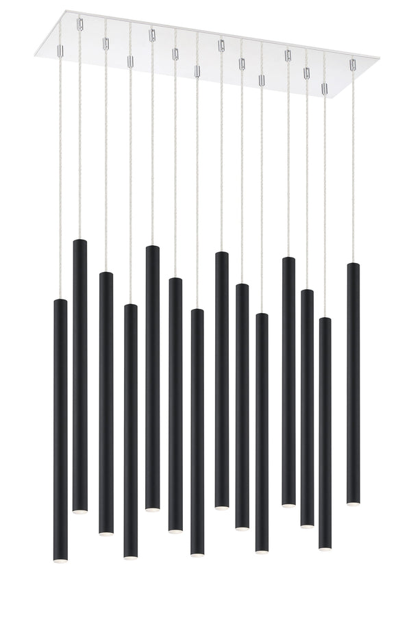 Forest 14 Light Island/Billiard in Chrome Finish