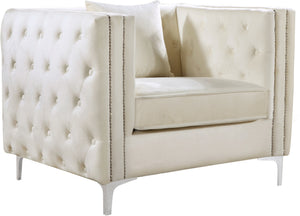 Stuart Chair In Cream Velvet