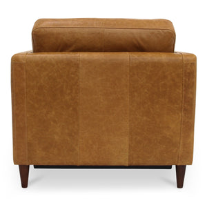Moe's Bridgers Power Recliner Chair in Tan Leather
