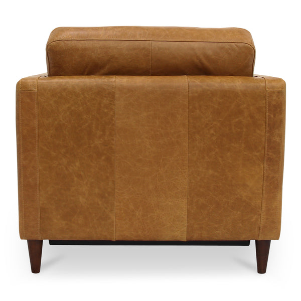 Moe's Bridgers Power Recliner Chair in Tan Leather
