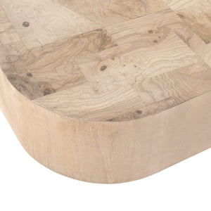 Blanco Coffee Table In Bleached Burl