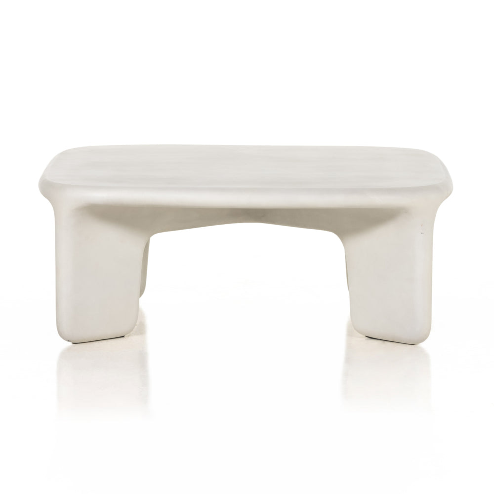 Dante Coffee Table In White Concrete