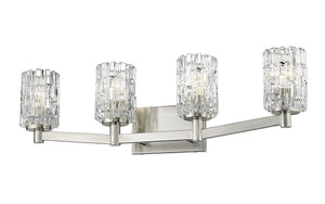 Aubrey 4 Light Vanity in Brushed Nickel Finish