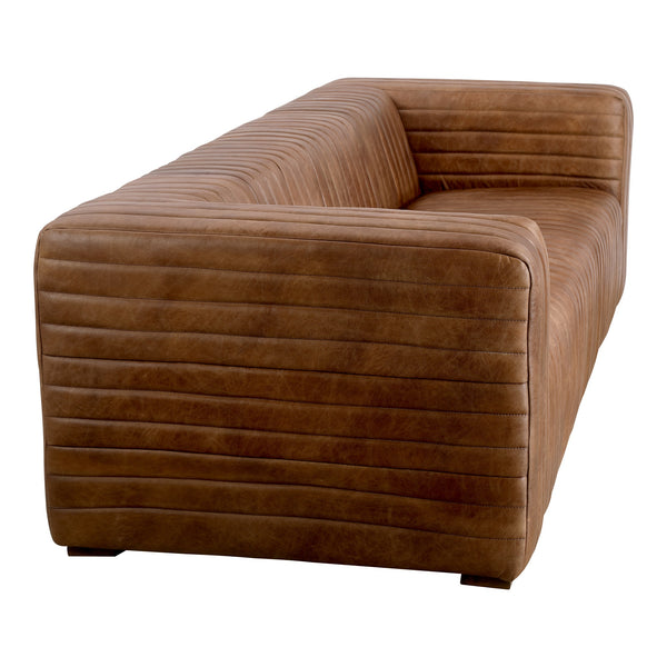 Castle Sofa in Brown Leather